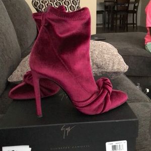 Giuseppe Zanotti velvet booties